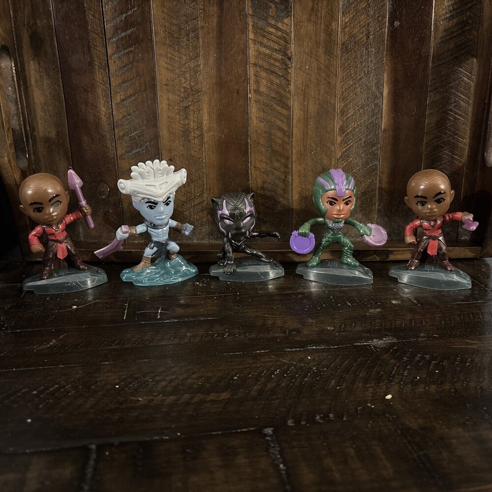 5 Mcdonalds Wakanda Forever Toy Lot